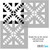 Azteca pattern tile stencil is easy to apply