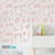 The Funky Shapes pattern wall stencil kids room