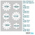Flower stencil sizes Large Small