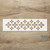 Petali stencil on a wooden surface