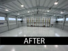 After Application of Coating Warehouse Floor