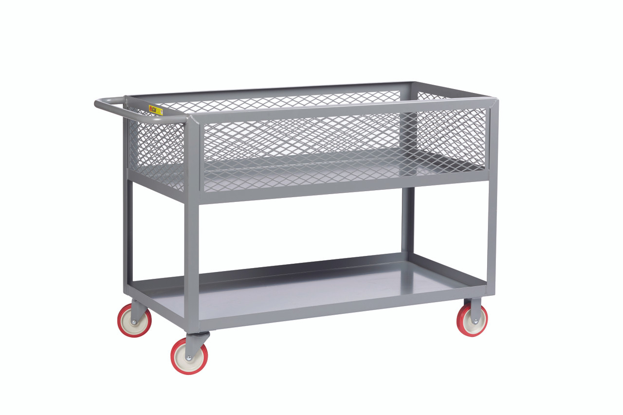 Shelf Trucks 12" Deep with Mesh Sides Shelf Trucks 12" Deep with Mesh Sides