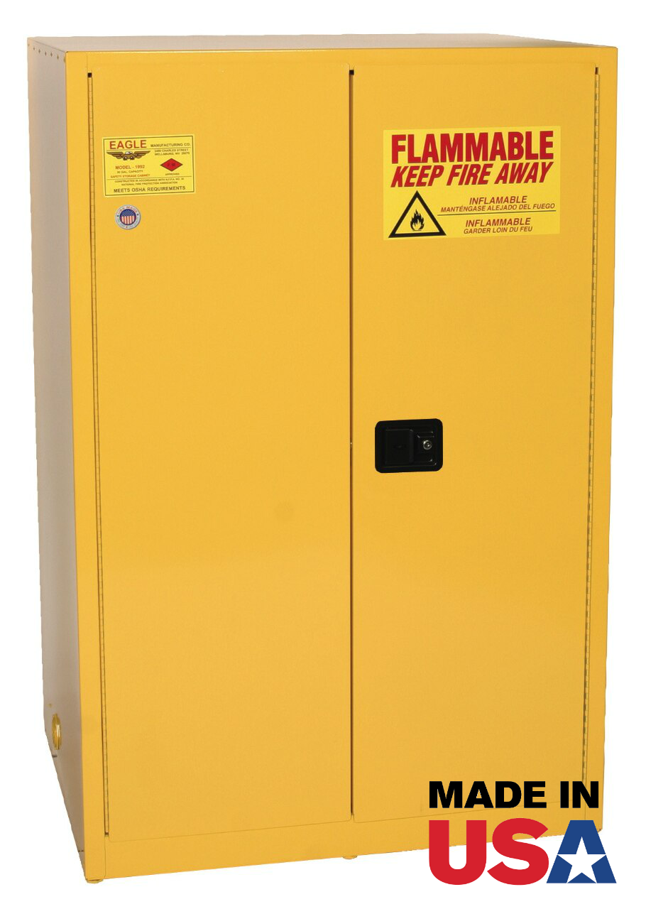 Eagle 90 Gallon Flammable Safety Cabinet - Manual Close - 1992X