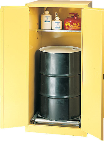 Eagle HAZ2610X HazMat Drum Cabinet, 55 Gal, Self-Closing