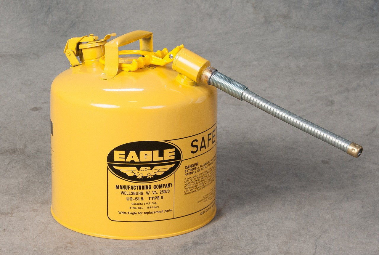 Eagle 5 Gallon Diesel Type II Safety Can with 5/8
