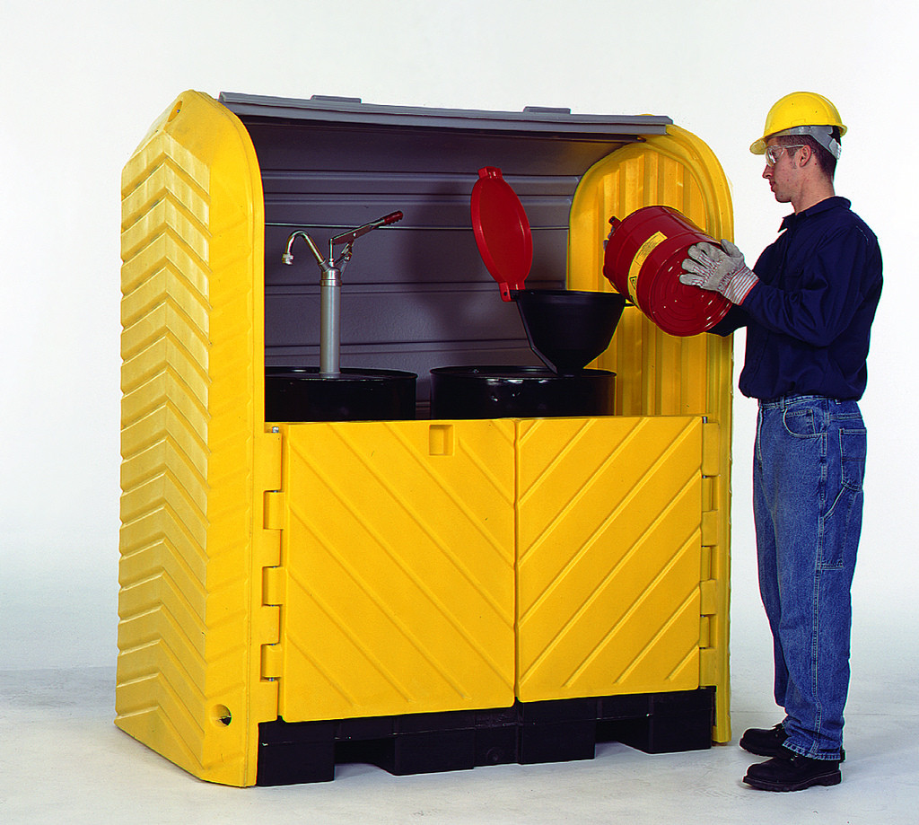 Ultratech 9613 Hard Top P2 Plus Spill Pallet 2 Drum Storage - With