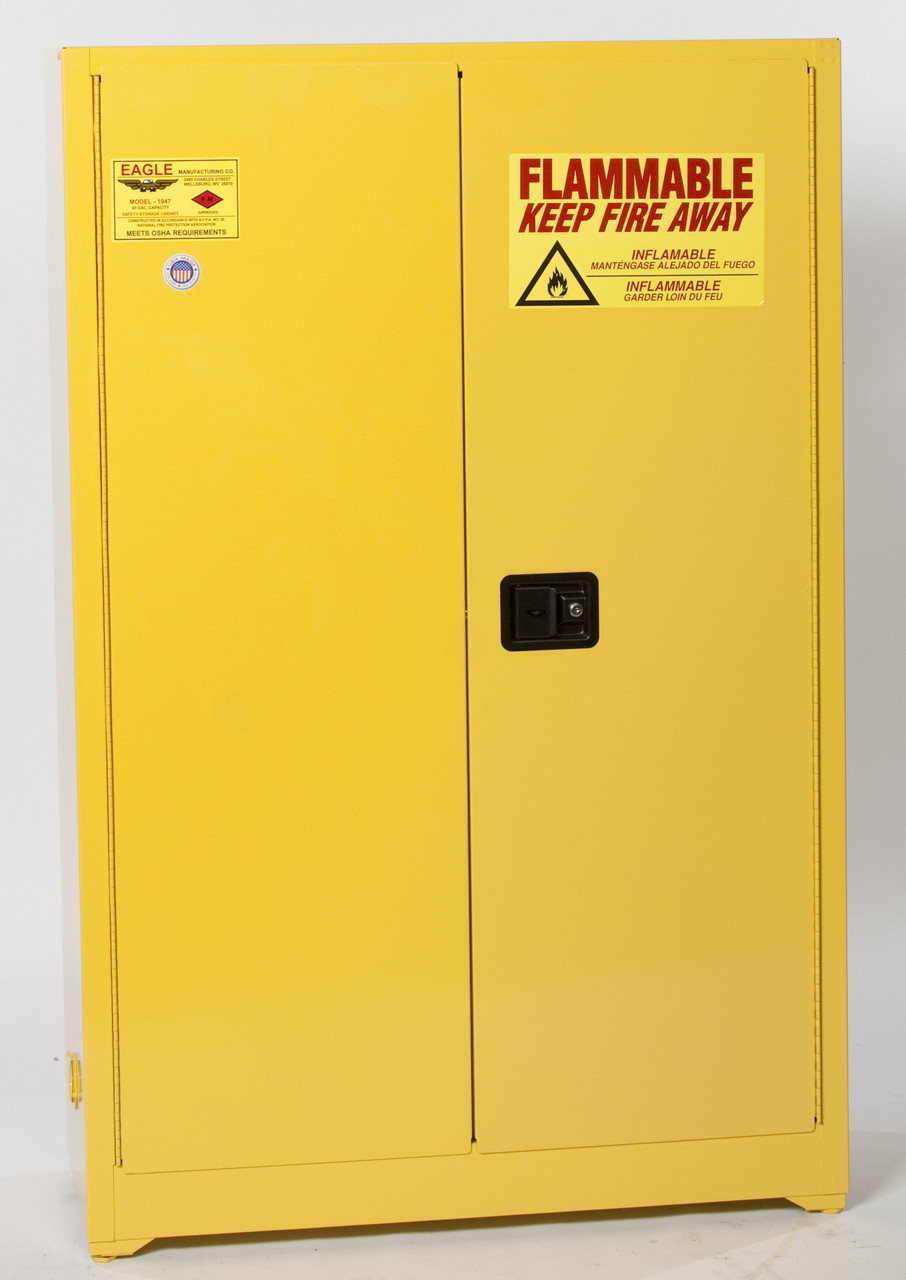 Eagle 4510X Flammable Safety Cabinet - 45 Gallon - Self Close Cabinet