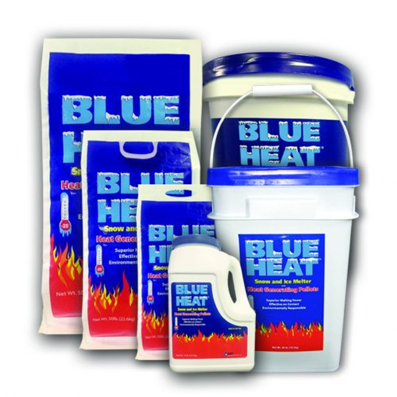 Blue Heat 50 Lb. Calcium Blend Ice and Snow Melt + Deicer W/ Heat