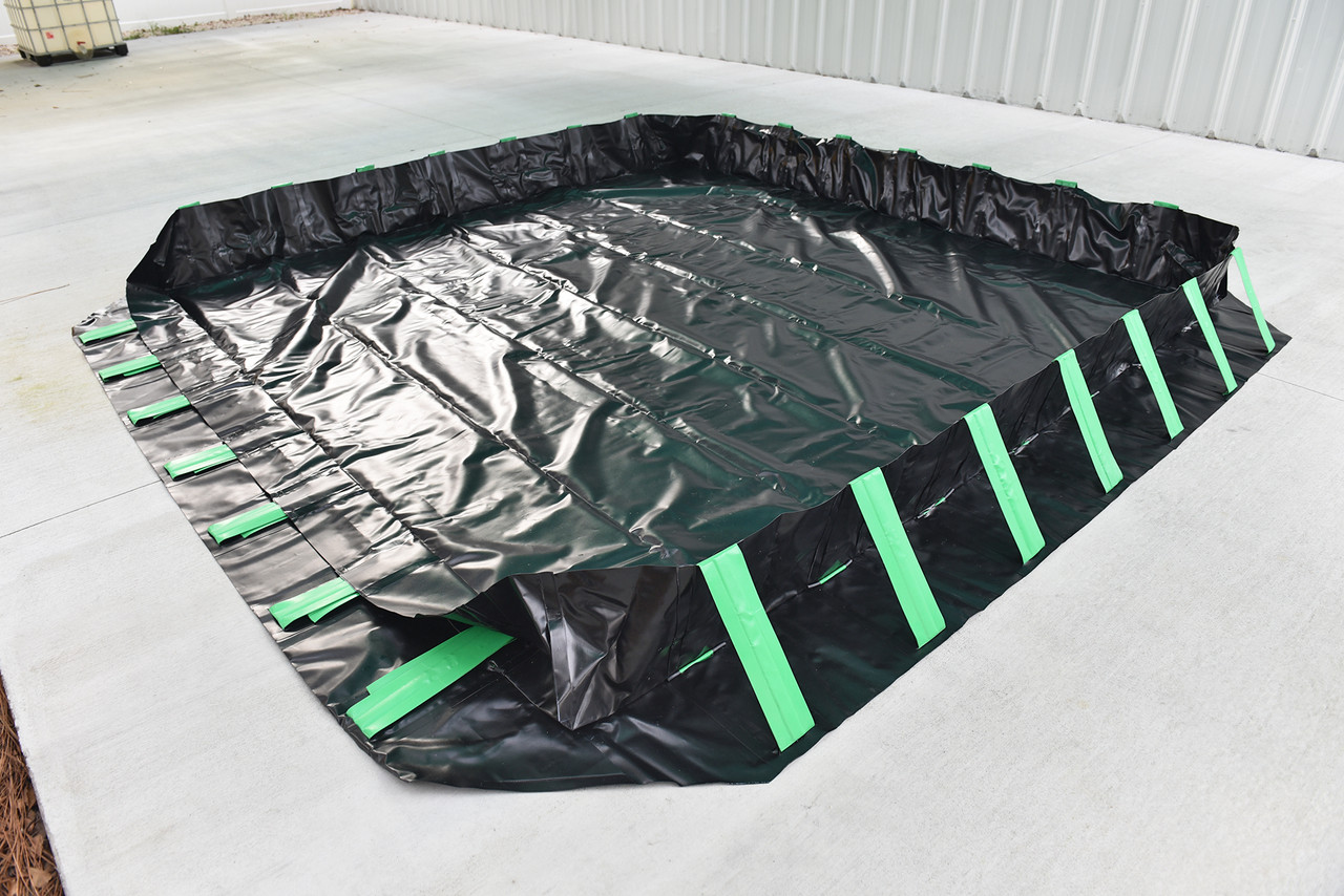 Collection Berm Ultratech Compact Spill Containment Berm - 6' x 6' x 12
