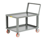 Ergonomic Adjustable Height Shelf Truck