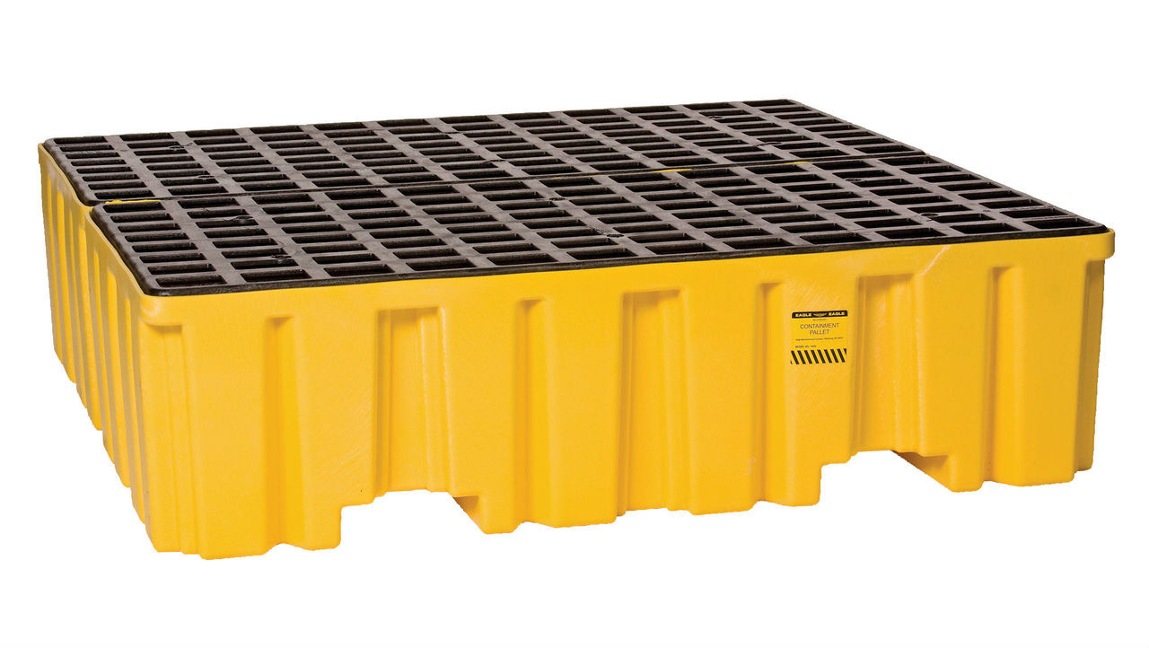 Eagle 1645 Spill Containment Pallet Low Profile 55 Drum Spill