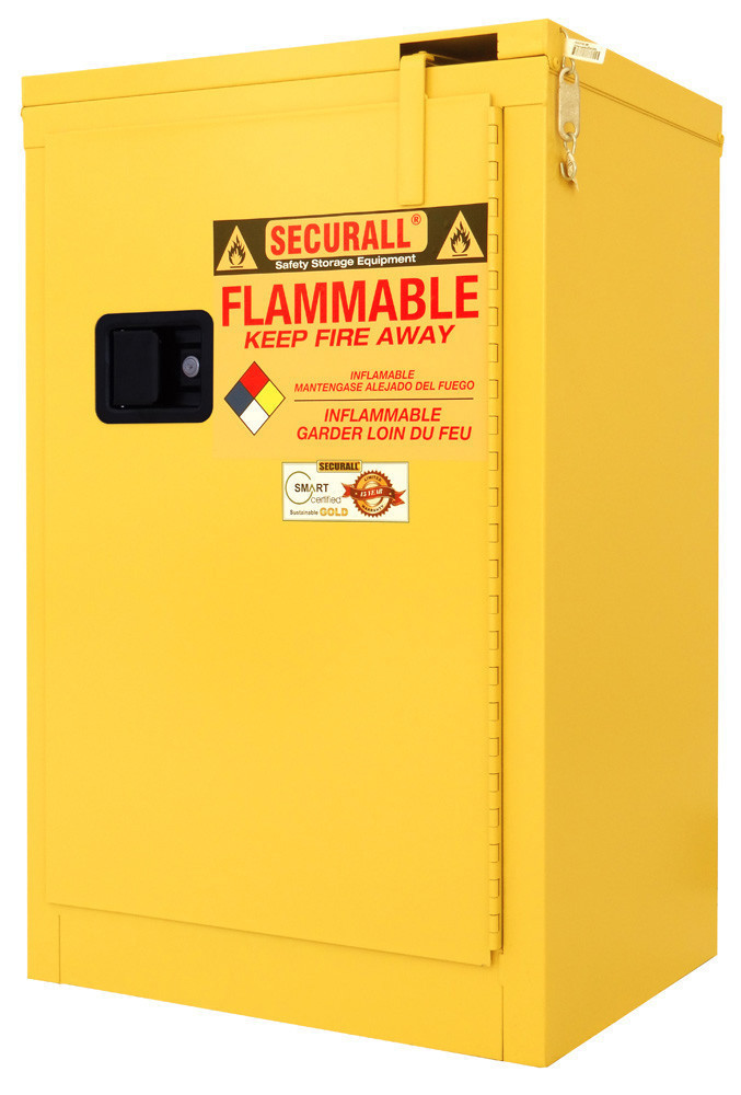 Securall 12 Gallon Flammable Storage Manual Close Standard Door