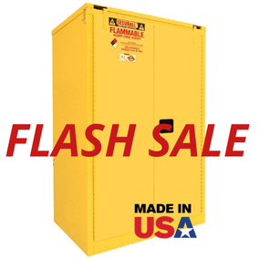 Securall 90 Gallon Flammable Storage Cabinet, Self Close Safe-T Door