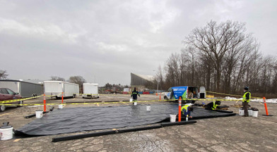 Foam Wall Spill Containment Berm 12' x 20' x 2"