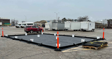 Foam Wall Spill Containment Berm - 4' x 4' x 4"