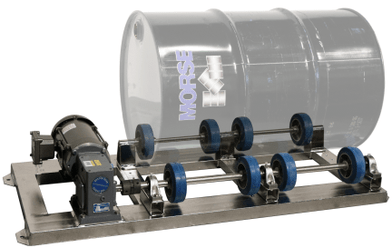 Single Stationary Drum Rollers
roll one drum on its side to mix the contents