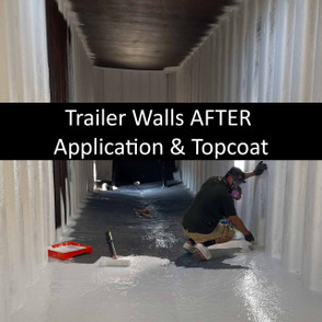 Shipping Container Walls AFTER Rust Killer Application and Topcoat (*Actual User Photo)