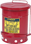 Justrite 6 gal. Oily Waste Can w/ Lever
