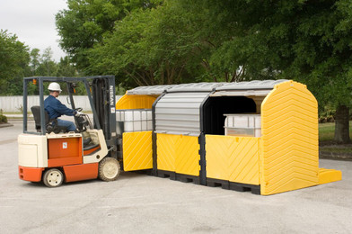 Ultratech Outdoor IBC Spill Pallet Containment 