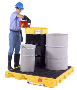 the ultra spell deck bladder systems are one-of-a-kind patented spill containment system for one two or four 55-gallon
drums an optional ramp is quickly