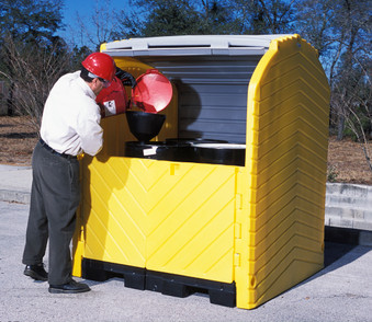 UltraTech HardTop P4 Plus 4 Drum Containment Pallet 9637 - With