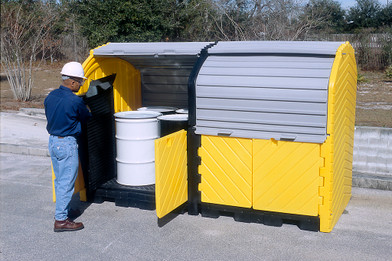 UltraTech Hard Top P8 Plus - 8 Drum Spill Containment Unit - 9651 - With Drain