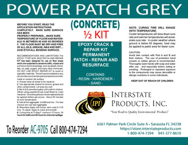 Power Patch Grey Concrete Patch Half Kit