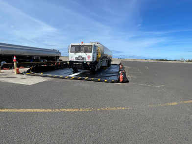 Auto Rise Drive Through Spill Containment Berm Low Profile - 14' x 54' x 18"