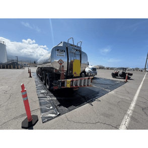 Auto Rise Drive Through Spill Containment Berm Low Profile - 14' x 54' x 18"