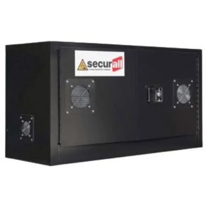 Securall Lithium-Ion Battery Charging Cabinet | 1 Shelf | 2 Door | LI118 | Black