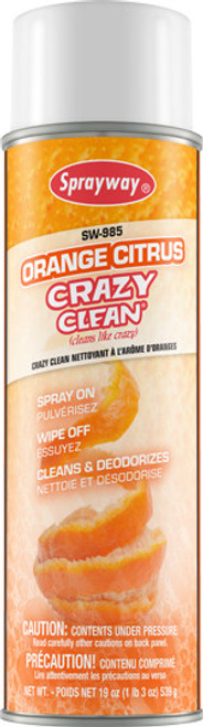 Orange Crazy Clean Aerosol Spray