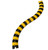 Ultra-Sidewinder - 3 Foot System w/Endcaps - Black & Yellow - Small
