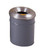 Justrite Cease-Fire - Waste Can - 6 Gallon Gray