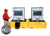 UltraTech Twin IBC Spill Pallet 1142 with Bucket Shelf - Left - No Drain