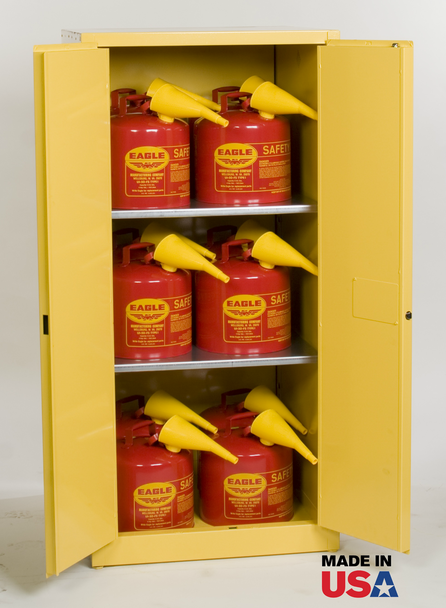 Eagle 60 Gallon Safety Cabinet w/Safety Cans