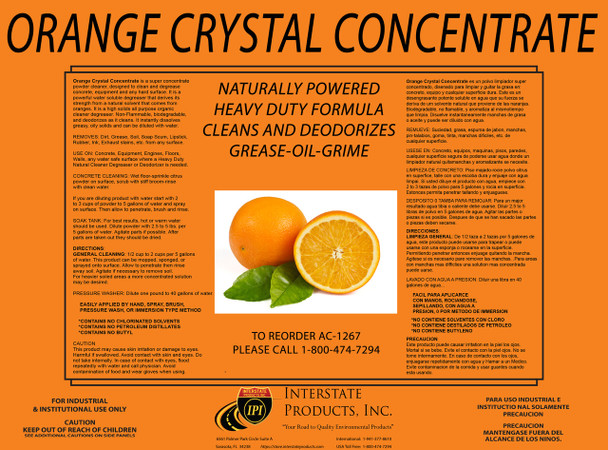 Orange Crystal Powder Degreaser Concentrate