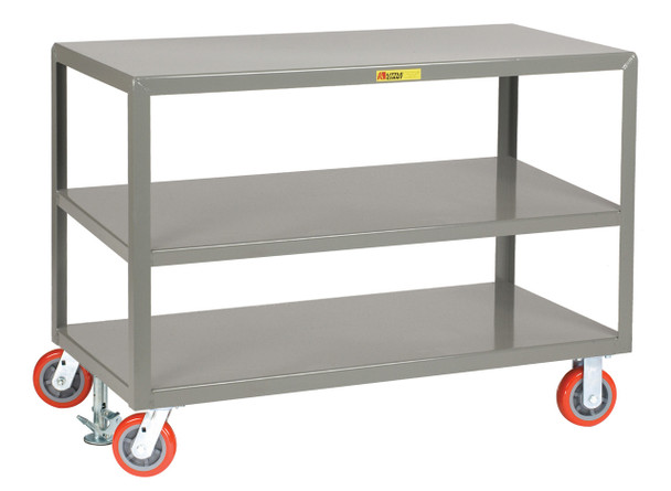 Mobile Table with 3 Shelves