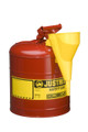 Justrite 5 Gallon Type-I Safety Can w/Funnel - 7150110