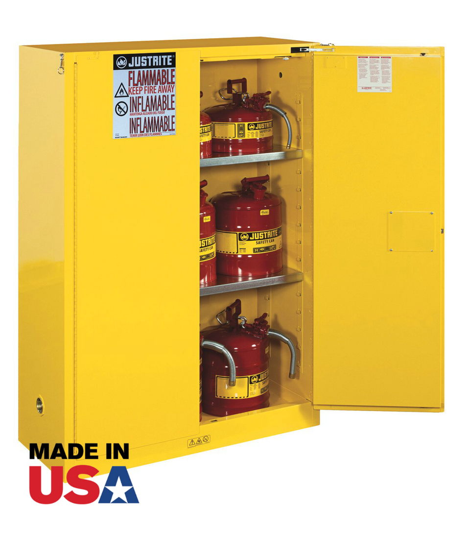 Justrite 892220 22 Gal. Slimline Flammable Safety