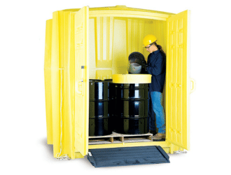 Eagle and Enpac Outdoor Drum Storage
