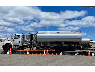 Interstate Drive Thru Spill Containment Berms