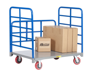 Little Giant Double End Rack Platform Truck with Side Rack