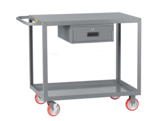 Little Giant Welded Service Cart with Storage Drawer