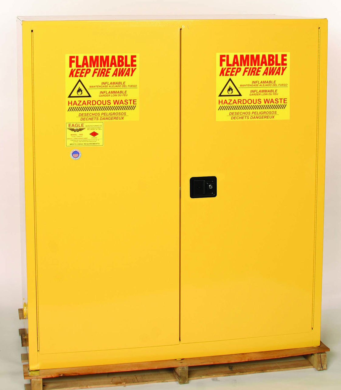 Eagle 5510X - 110 Gallon Drum Storage Cabinet - Self-Closing