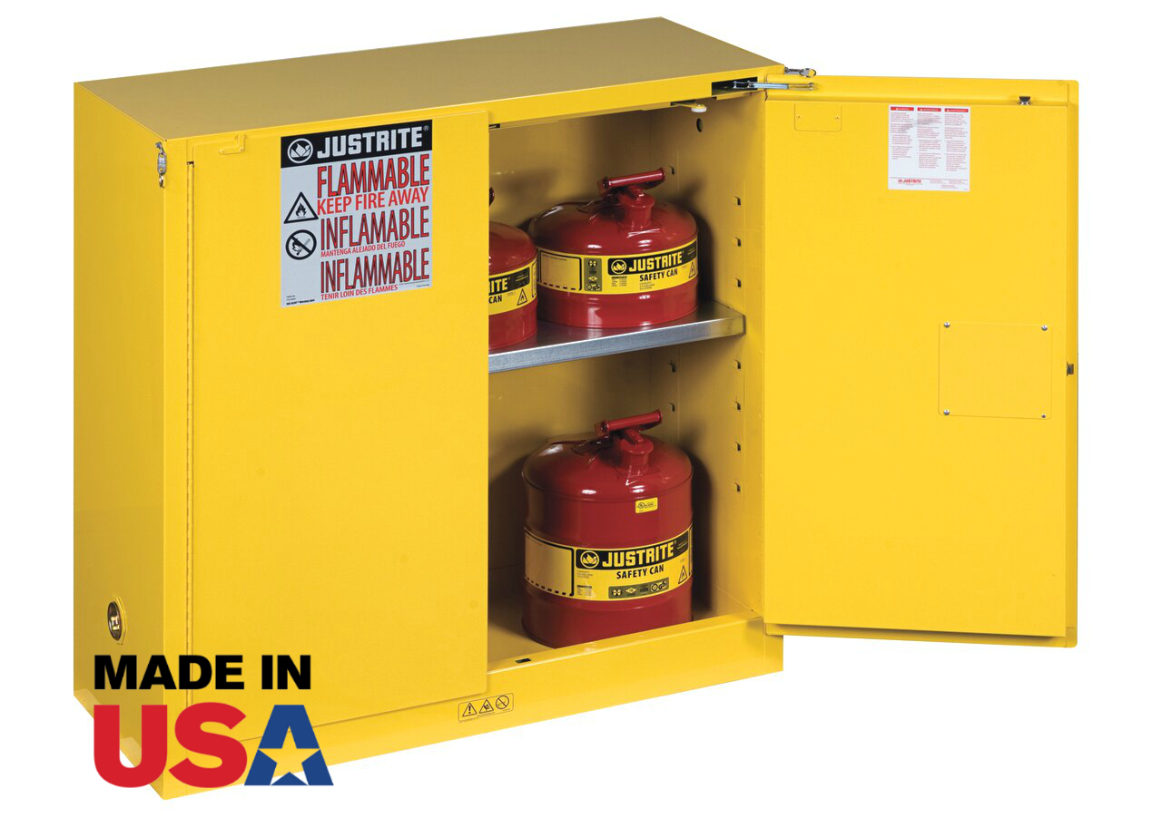 Justrite 893020 Flammable Safety Cabinet 30 Gal Self Close