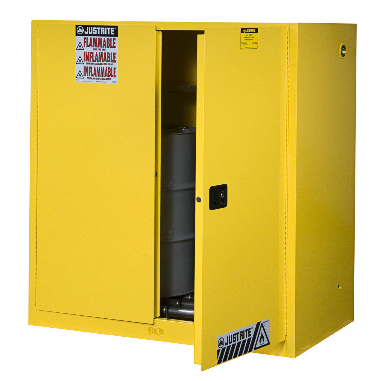Justrite 899070 Double Vertical Drum Safety Cabinet 60 Gal