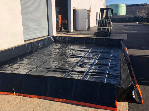 Berm Container Portable Spill Containment Berm - (5' x 5') Portable Spill Berm