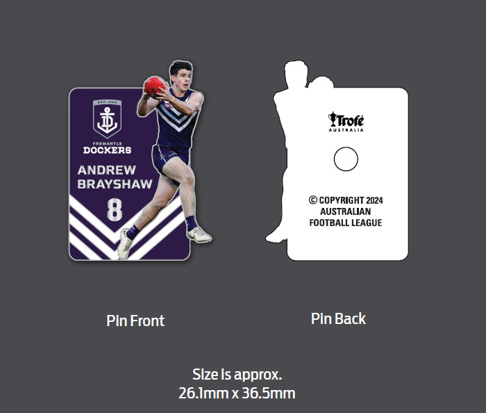 Andy Brayshaw Pin The Dock, Fremantle Dockers Team Store