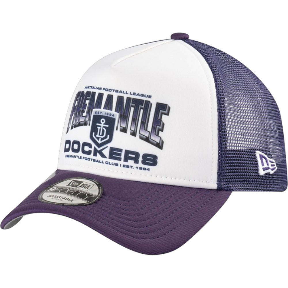 New Era 940 A-Frame Trucker Cap The Dock, Fremantle Dockers Team