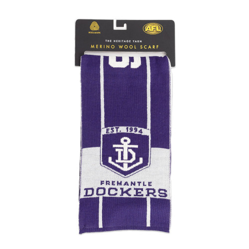 Official AFL Dockers Woollen Original Scarf